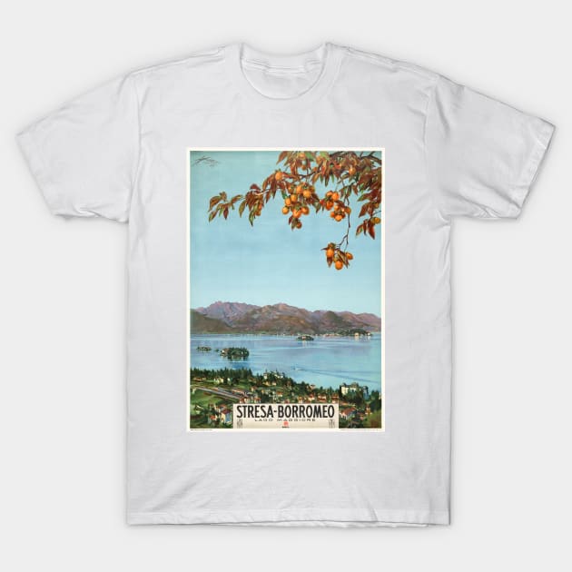 Stresa-Borromeo Lago Maggiore Vintage Poster 1927 T-Shirt by vintagetreasure